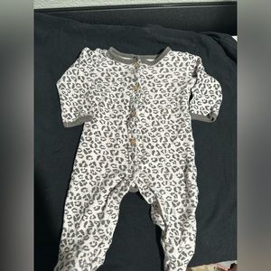 Pink and Gray Cheetah Print Pajamas